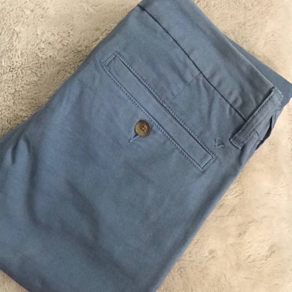 AEO Skinny Stretch Blue Pants size 0 reg length